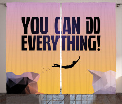 You Can Do Everything Phrase Curtain