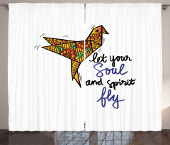 Let Your Soul and Spirit Fly Curtain