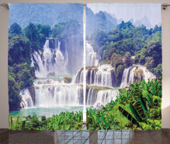 Waterfall Tropical Plant Curtain