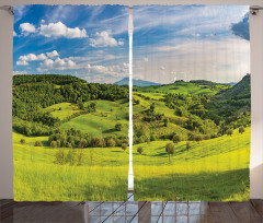 Tuscany Italy Farms Curtain