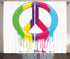 Peace Themed Curtain