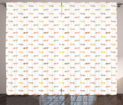 Colorful Savage Animal Pattern Curtain