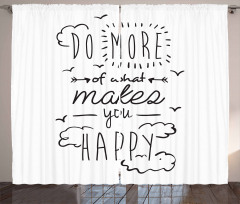 Positive Attitude Phrase Curtain