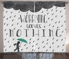 Worrying Solves Nothing Curtain