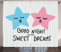 Dreams Stars Kiss Curtain