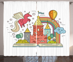 Princess Castle Nursery Curtain