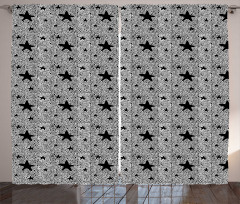 Creative Modern Stars Dots Curtain