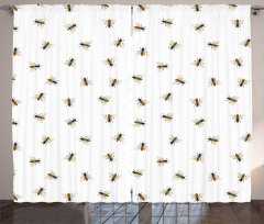 Flying Insects Pattern Curtain