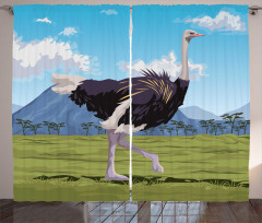 Landscape and Animal Curtain