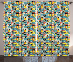 Completing Squares Design Curtain