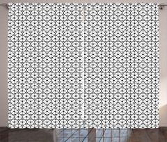 Monotone Circles Polygons Curtain