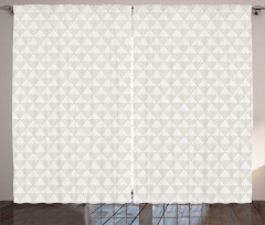 Modern Dotted Triangles Curtain