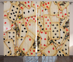 Old Vintage Playing Card Curtain