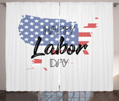 American Holiday Concept Curtain