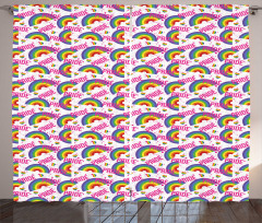 Vivid Pixel LGBT Theme Curtain