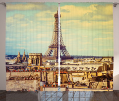 Paris Cityscape Curtain