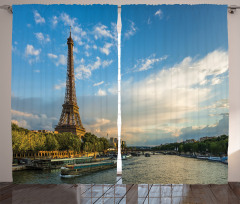 Sun Eiffel Tower Curtain