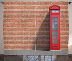 Telephone Kiosk Bricks Curtain