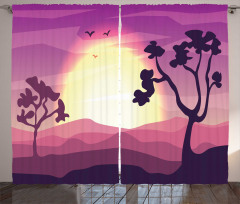 Gradient Landscape Curtain