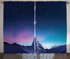 Aurora Borealis Mountain Curtain