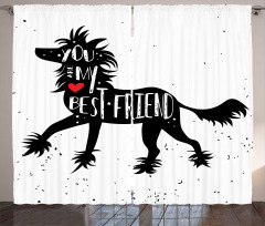 Pet Family Friendships Curtain