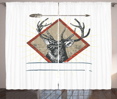 Hipster Wild Antler Curtain