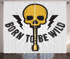 Born to Be Wild Words Curtain