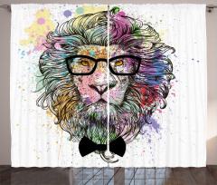 Lion Bow Creative Splashes Curtain