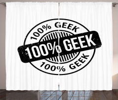 Fully Hundred Percent Geek Curtain