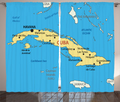 Republic of Cuba Modern Curtain