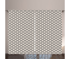 Modern Abstract Minimal Grid Curtain