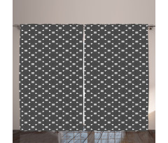 Neutral Pattern Petal Square Curtain