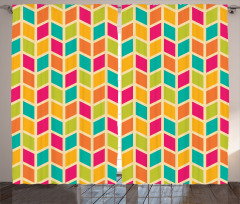 Chevron Hipster Style Curtain