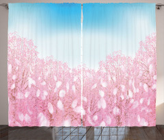 Cherry Blossom View Curtain