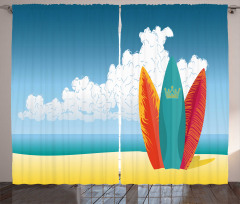 Surfboards on Coast Curtain