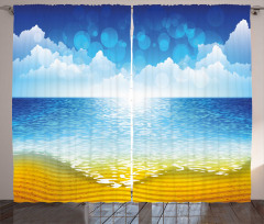 Sea Horizon Coast Curtain