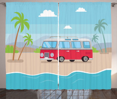 Happy Camper Van Bay Curtain