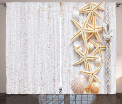Seashells and Starfish Curtain