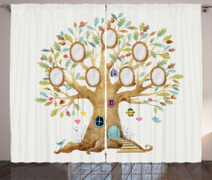 Forest Home Family Tree Curtain