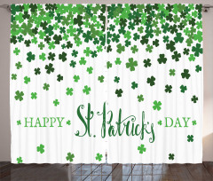 St Patrick's Day Shamrock Curtain