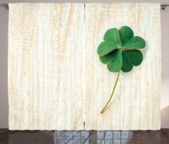 Close up Photo of Shamrock Curtain