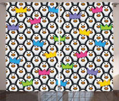 Penguin Ice Animals Curtain