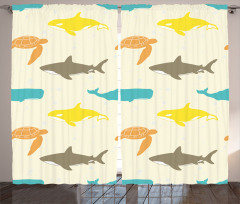 Whale Shark and Turtle Curtain