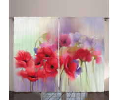 Spring Flowers Romantic Curtain
