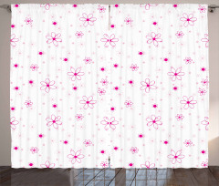 Pattern with Flowers Curtain