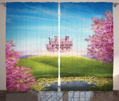Fairy Castle Cheery Blooms Curtain