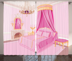 Princess Bedroom Interior Curtain