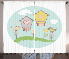 Meadow Flower Nest Cloud Curtain