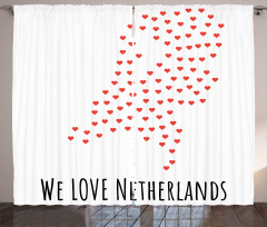 Love Netherlands Wording Curtain