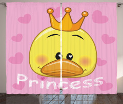 Princess Duck with Tiara Curtain